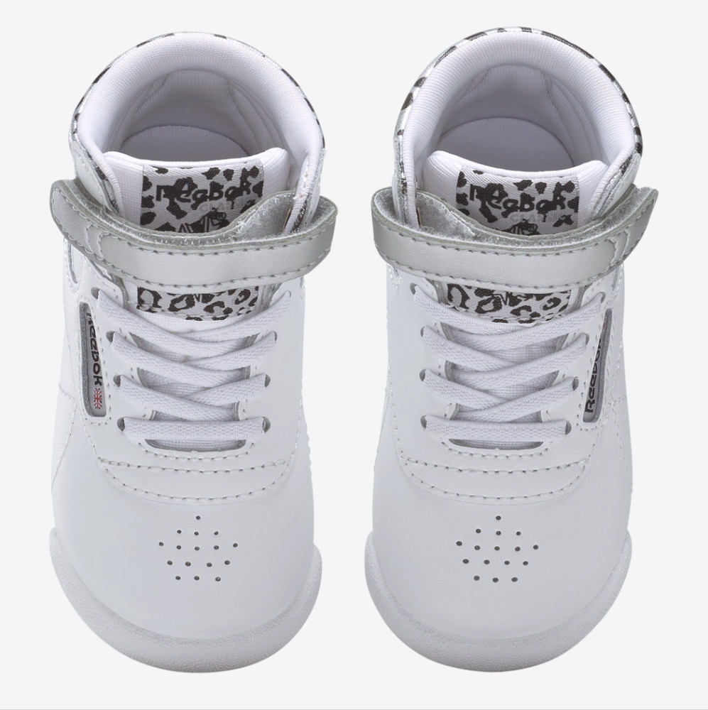 Reebok Freestyle HI Snow Leopard Toddler 8